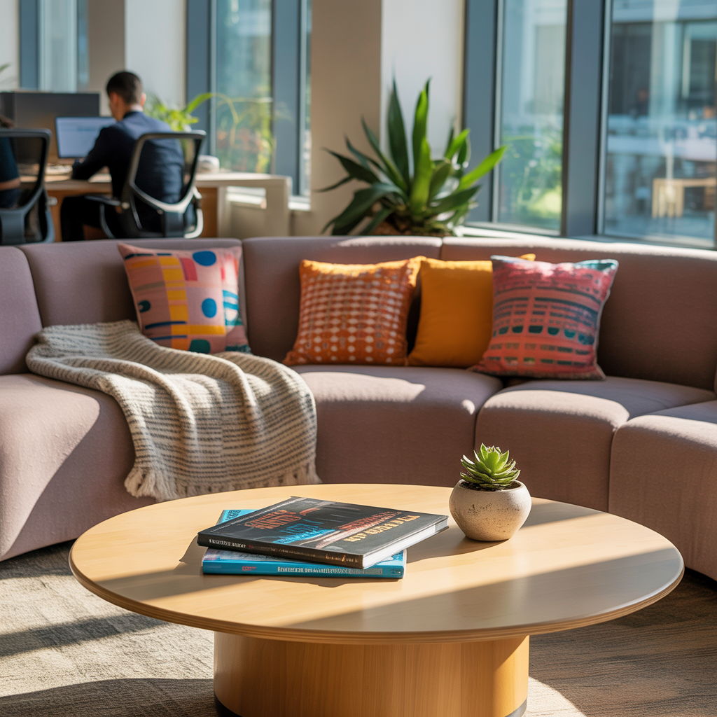 Espace de détente collaboratif chez FinTech IA